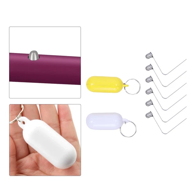 Porte-clés Flottant, Acier Inoxydable Camping Kayak Paddle Spring Snap Button