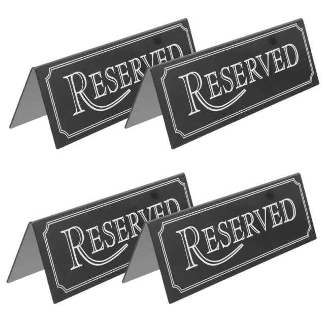 4Pcs Reserved Seats Sign for Restaurant Acrylic Reserved Sign Board Wedding