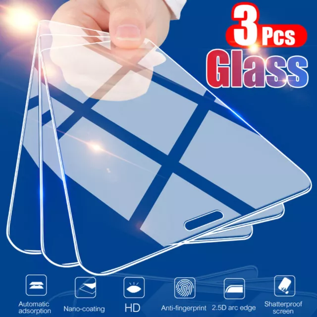 For iPhone 14 12 13 Pro Max 11 12 XS XR X 8 7 SE Screen Tempered Glass Protector