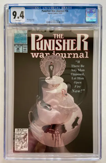 Marvel Comics The Punisher War Journal Vol 1 #36 1991 CGC 9.4