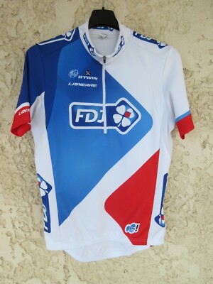DECATHLON Maillot cycliste FDJ.FR Française des Jeux LAPIERRE UCI Pro Tour shirt trikot M 