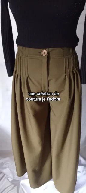 ++ Pantalon large jupe culotte ample ++ couture je t'adore ++