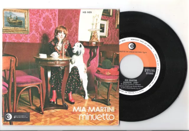 Mia Martini=45Giri Spagna=Minuetto-Tu Eres Asi=Vg.vg.1973