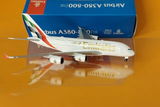 Herpa Wings 537193 Emirates Airbus A380 - new colors – A6-EOG 1:500 NEU