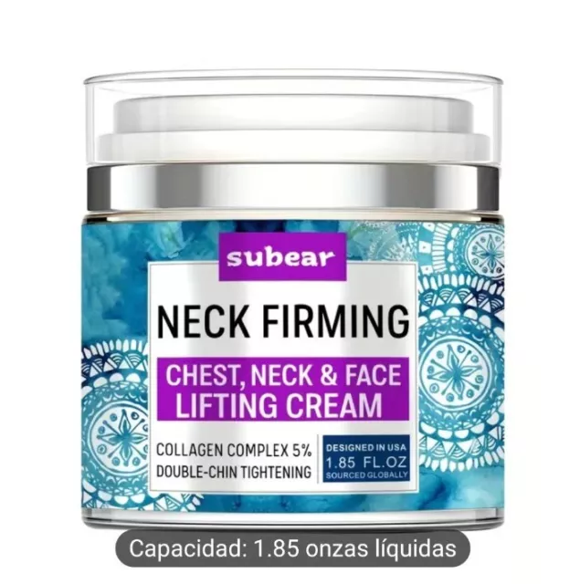 Crema Reafirmante De Colageno Y Aceites Naturales. Para Cara, Cuello Y Pecho