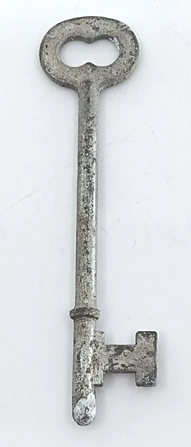 Cerraduras de repuesto vintage con llave esqueleto cerrado Appx de 3" oxidadas angustiadas