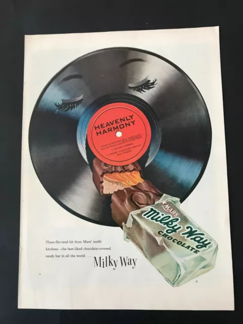 Milky Way  Candy Bar   Print Ad original 1950s