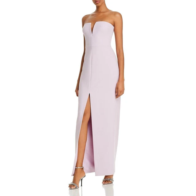 BCBGMAXAZRIA WOMENS PURPLE Strapless Slit Formal Evening Dress Gown 12 BHFO 2974 83.23 - PicClick UK BCBGMAXAZRIA WOMENS PURPLE Strapless Slit Formal Evening Dress Gown 12 BHFO 2974 83.23 - PicClick UK