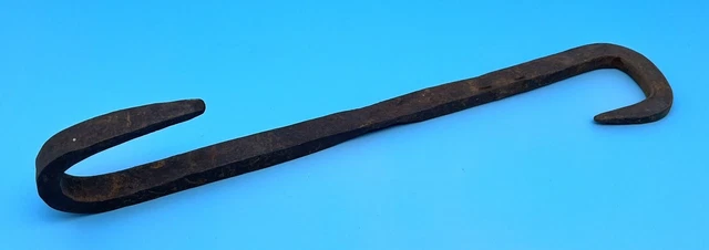 Antique Hook For Hearth/Cooking, Blacksmith Forge Or Meat/Game Hand Forged Iron