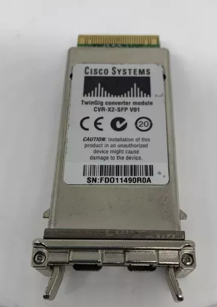 CVR-X2-SFP V01 Cisco TwinGig Converter module Pulls Tested