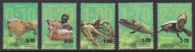 Bosnia & Herzegovina (Serb.), Fauna, Birds, Animals, Reptiles, Fishes MNH / 2016