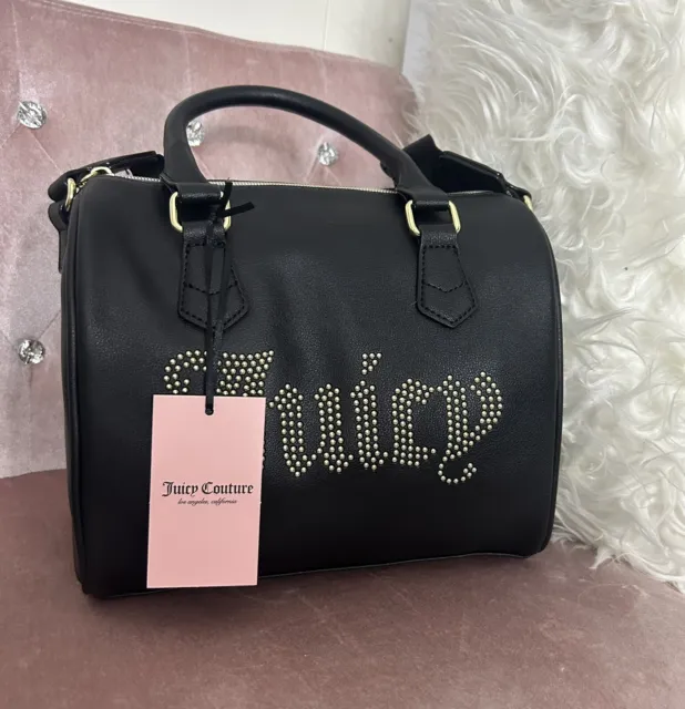 Juicy Couture, Bags, Juicy Couture Speedy Satchel Logo Bling Purse Handbag  Crossbody