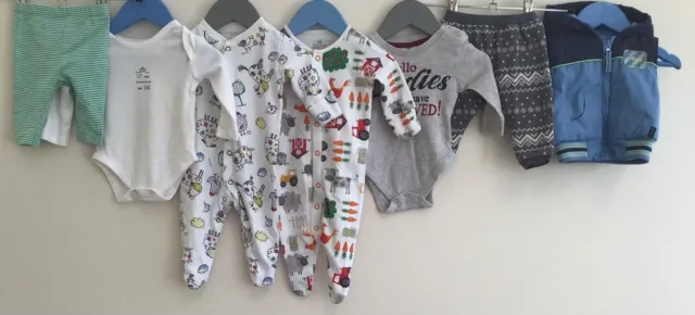 Baby Boys Bundle Of Clothing Age 0-3 Months Next TU Matalan F&F Dunnes H&M
