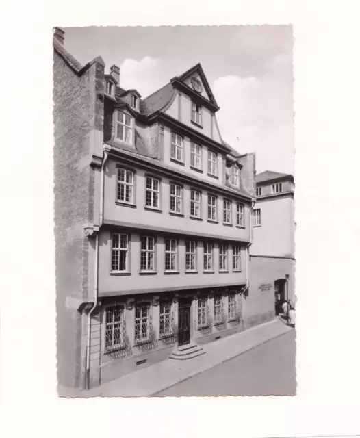 Postcard Frankfurt am Main Goethe-Haus 1958 run