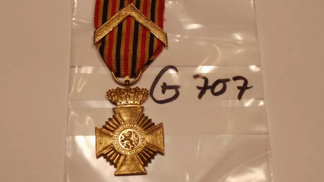Orden Belgien Militär Verdienste golden mit Winkel (g707)