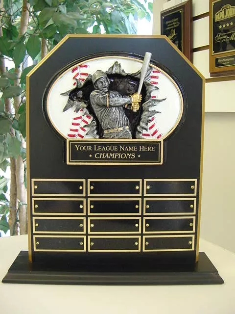 Fantasy Baseball Perpetual 12 Year Award Plaque Trophy **