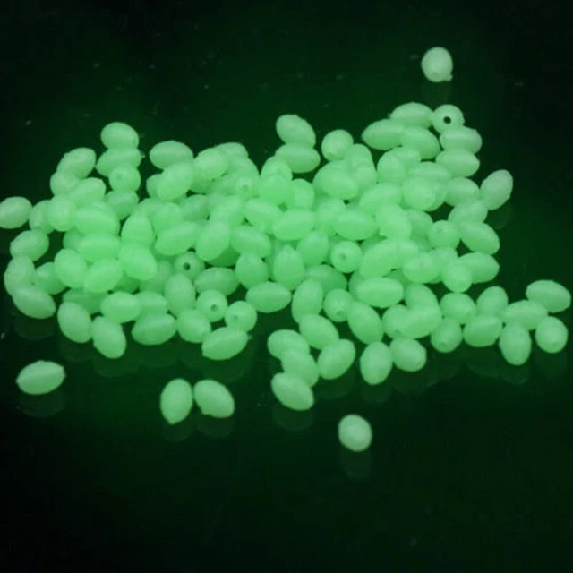 171Pcs 4-8Mm Luminous Fishing Beads Tube Soft