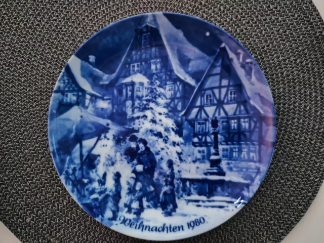 Sammelteller Wandteller Weihnachten 1980 Geschenk Miltenberg Berlin Design