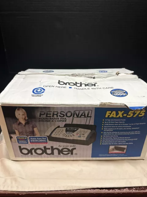 Brother FAX-575 Personal Fax Machine and Copier New in Open Box