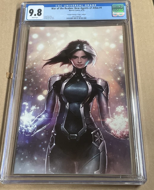 War Of The Realms New Agents Of Atlas #1 2nd Print 1:25 Virgin CGC 9.8!