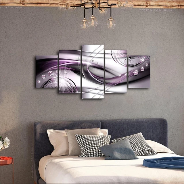 Juego de 5 piezas de pintura moderna de lona sin enmarcar arte de pared decoración de imágenes para el hogar