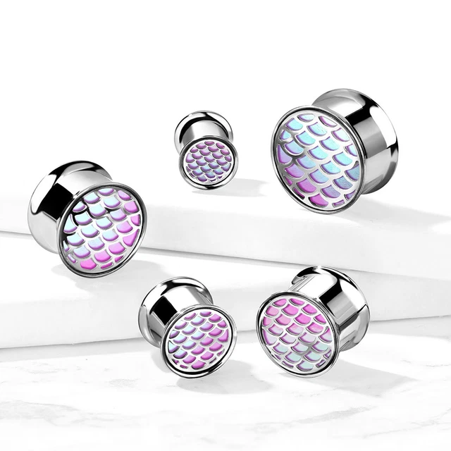 Tata Gisèle Plug Tunnel Ecarteur Oreille En Pierre Obsidienne - Tunnel