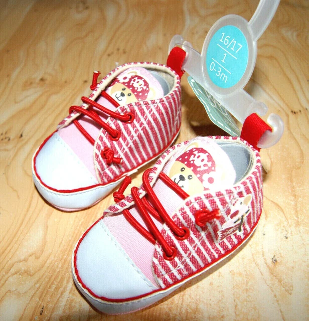 Chaussons Baskets Bébé Licorne - Taille 20/21 (6-12 Mois) - Blanc - Marque Baby Love
