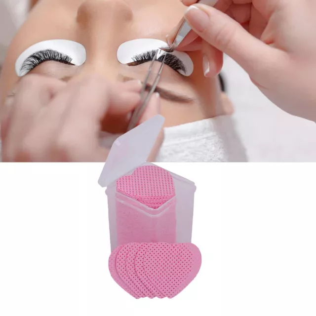 (Pink) 200Pcs Lint Nail Wipes Soft Nail Polish Remover Pad Eyelash (De FAT