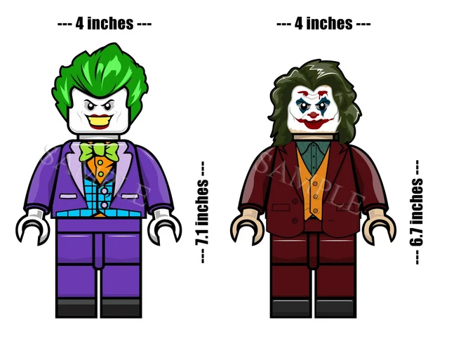Lego shop joker decals