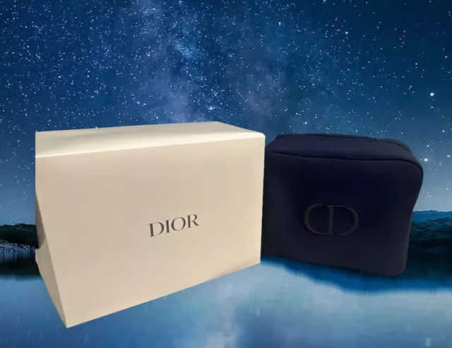 CD Dior Navy Beauty/Makeup Cosmetics Bag/pouch