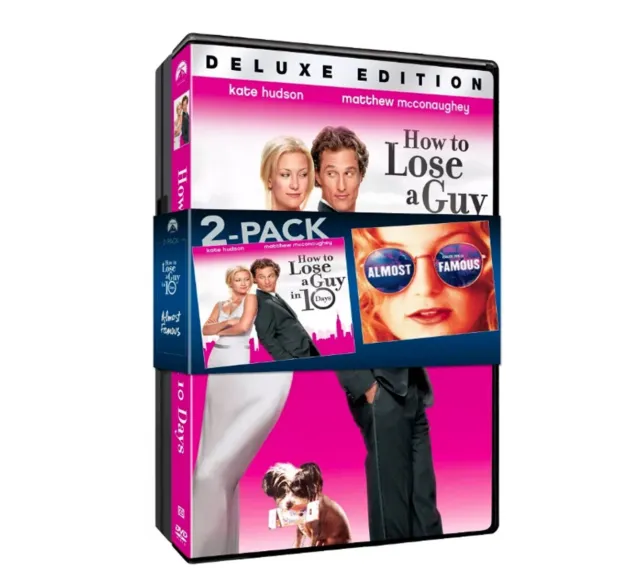 How to Lose a Guy in 10 Days (DVD) + Bonus Almost Famous Bundle NEW Sealed