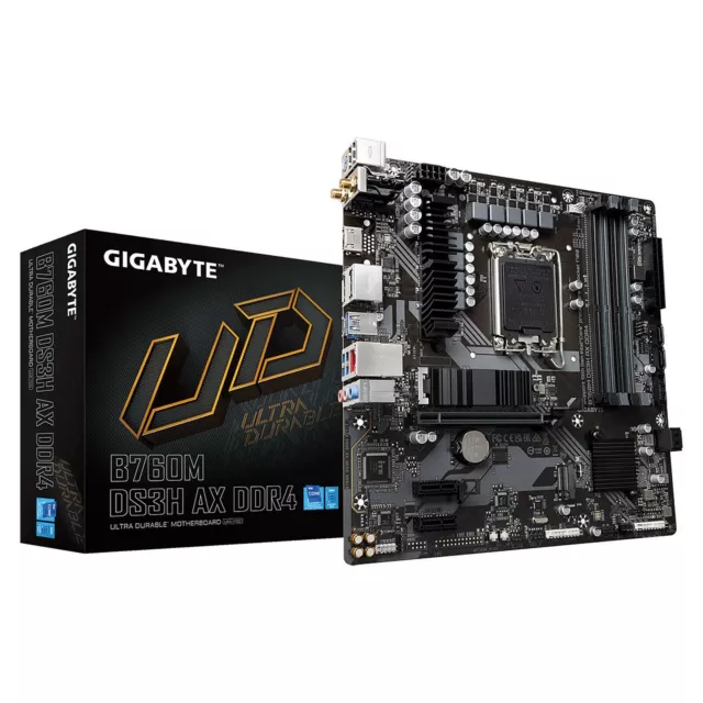 Gigabyte B760M DS3H AX DDR4 | Carte Mère Micro ATX LGA1700 B760 Express Wi-Fi 6E