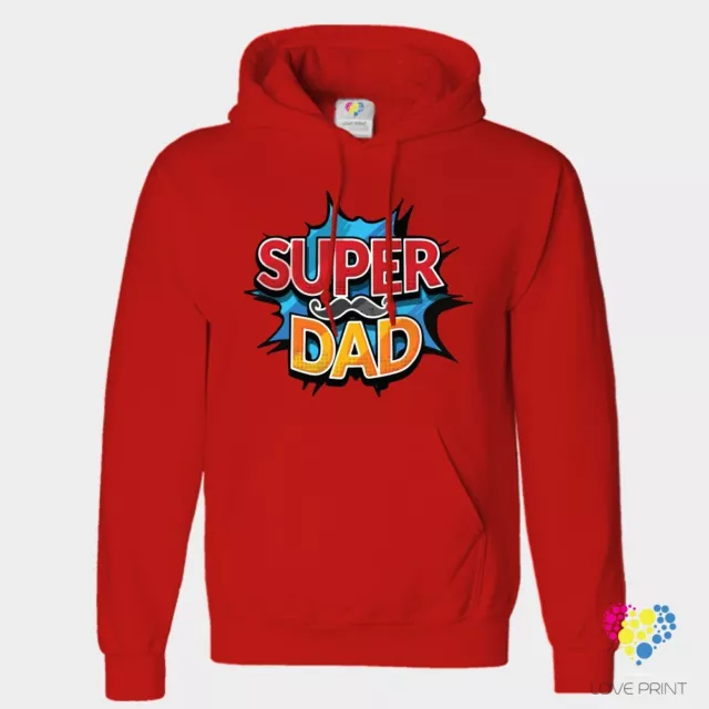 Felpa con stampa "Super Dad" per la festa del Papà