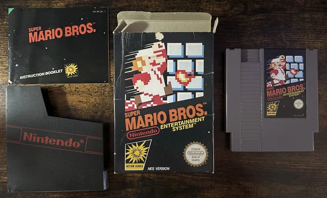 Super Mario Bros. - Nintendo NES (UK PAL) - Complete with manual. Tested