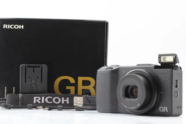 [ MINT+++ in BOX ] RICOH GR 16.2MP Digital Compact Camera APS-C Black From JAPAN