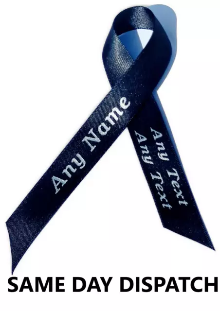 Personalised Memorial Funeral Sympathy Ribbon