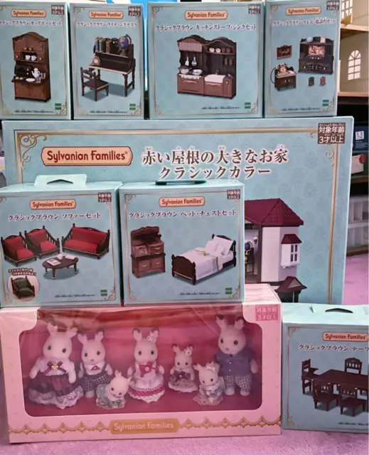 Sylvanian Families Big House With Red Roof Classic Color Furniture Set