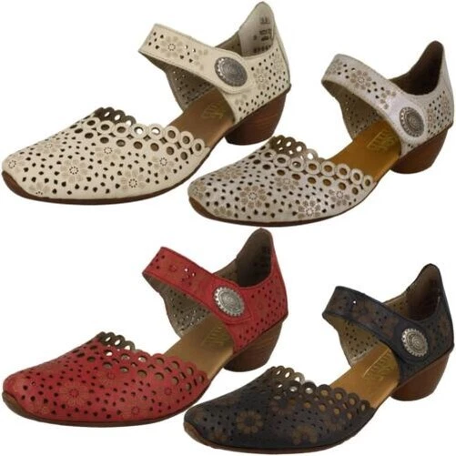 Femmes Rieker 43753 Coup-de-Poing Détaillé Été Chaussures