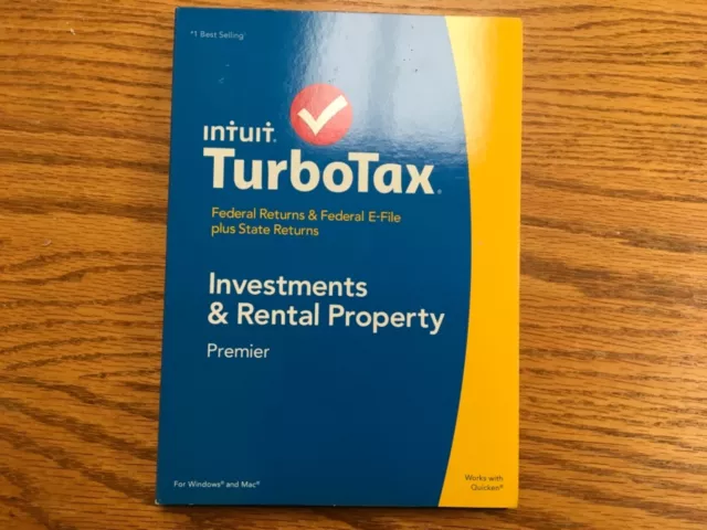 Intuit TurboTax Premier2014 Federal & State Returns Investment & Rental Property