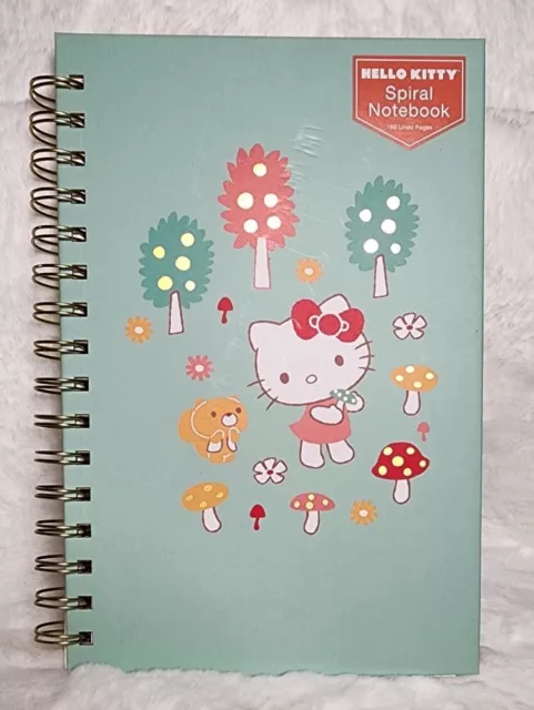 Hello Kitty Spiral Notebook Hard Cover 160 Lined Pages 8.75" x 6"