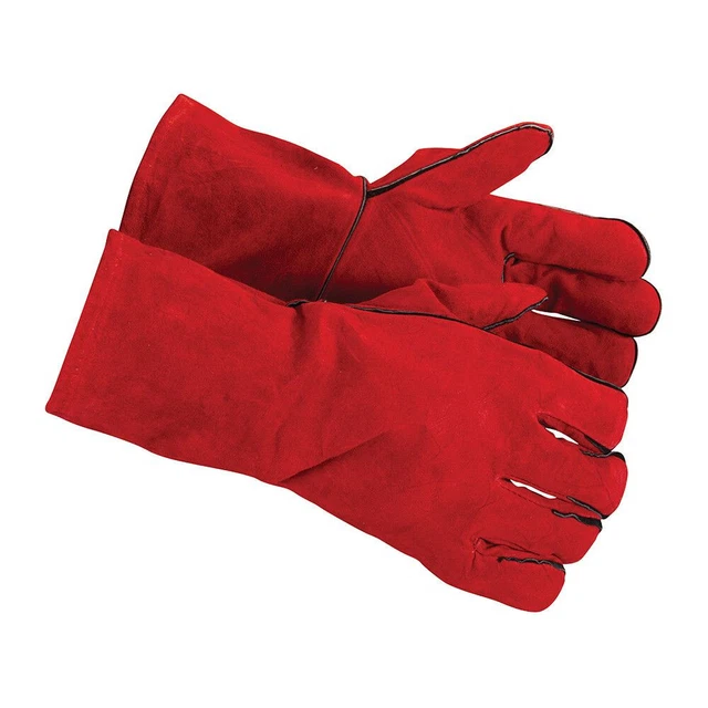 PAIRE DE GANTS SOUDEUR CROUTE DE CUIR 330 mm PROTECTION HAUTES TEMPERATURES