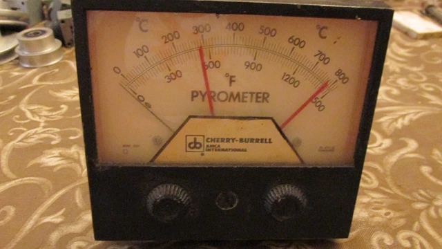 Cherry Burrell Pyrometer 3324Aaixa Vintage S62392 Dual Set