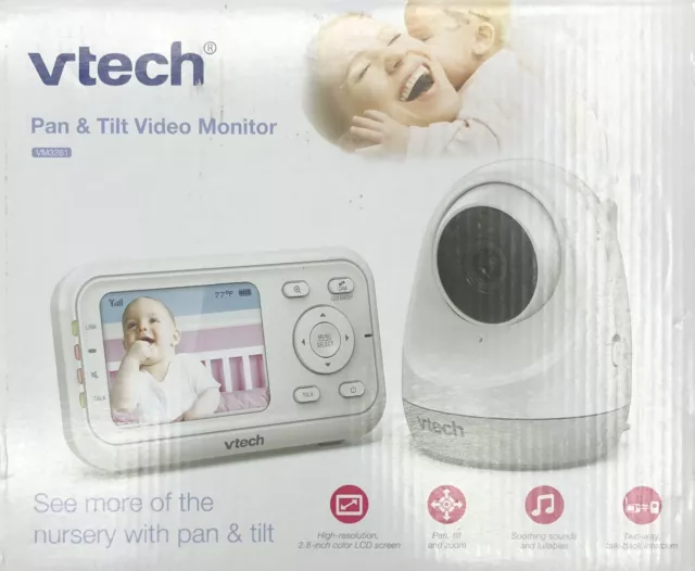 VTech VM3261 2.8” Digital Video Baby Monitor with Pan & Tilt Camera