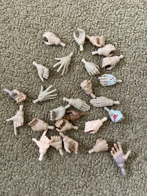 AEW Wrestling Figure Fodder Hands Accessories Lot WWE WWF ECW Jazwares