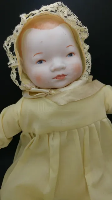 Porcelain Baby Doll Soft Body Bye Lo Head 16 Inches Bisque