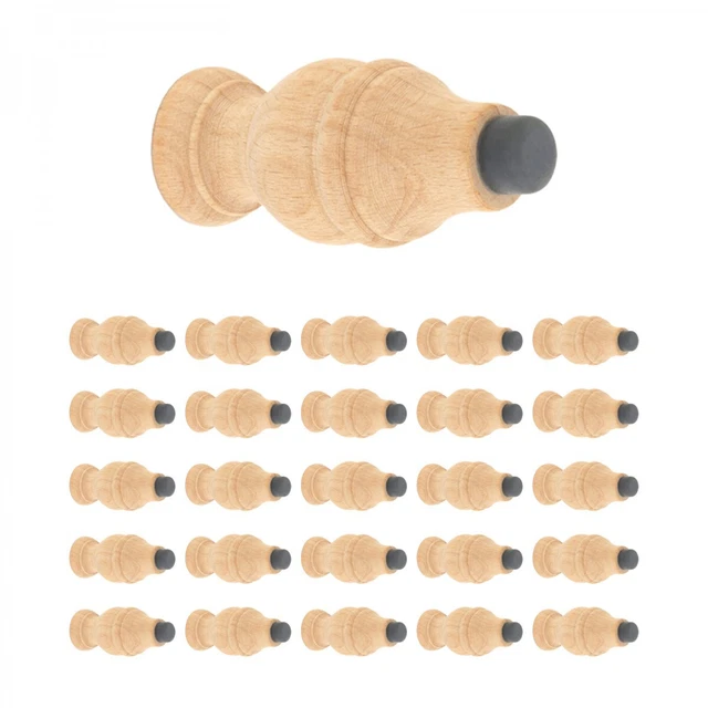 25 Wood Door Stop Unfinished Victorian Stopper Bumper  | Renovator's Supply