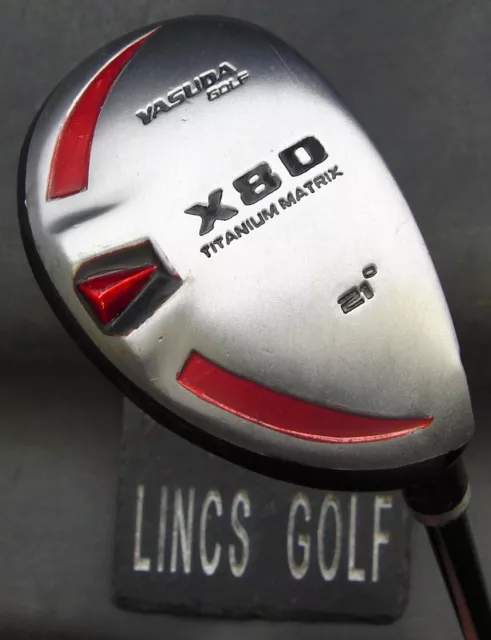 Japanese Yasuda X80 21° Hybrid Regular Graphite Shaft Iomic Grip Japanese Yasuda X80 21° Hybrid Regular Graphite Shaft Iomic Grip