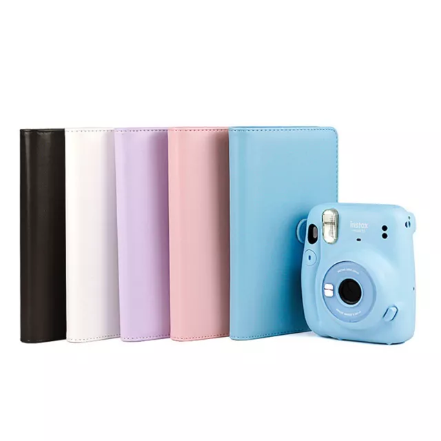 96 Pockets Retro PU Photo Album Fit For Instax Square Film Camera Accessor-EL