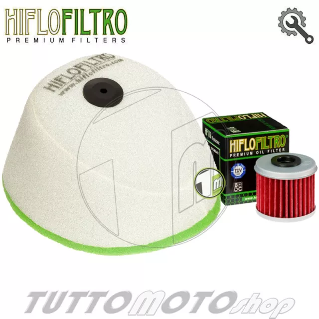 Filtro aria + Filtro olio HONDA CRF 450 R 2004 2005 2006 2007 / Kit HIFLO CRF450