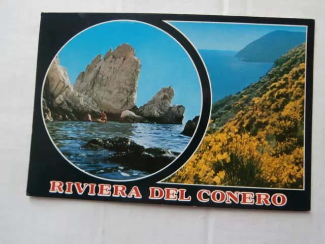 Cartolina Riviera Del Conero Ancona Numero Due Immagini Vedute Animata Viaggiata